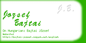 jozsef bajtai business card